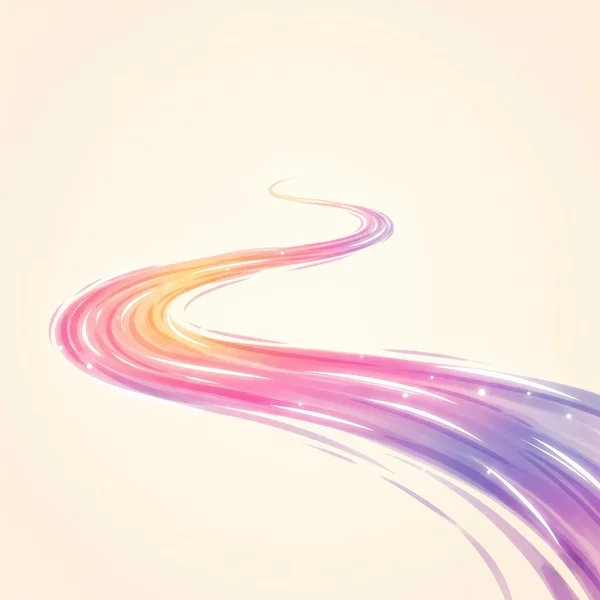 A flowing spectrum of light symbolizing attraction.