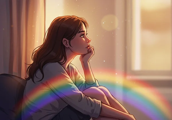 Woman reflecting on her feelings about sexuality